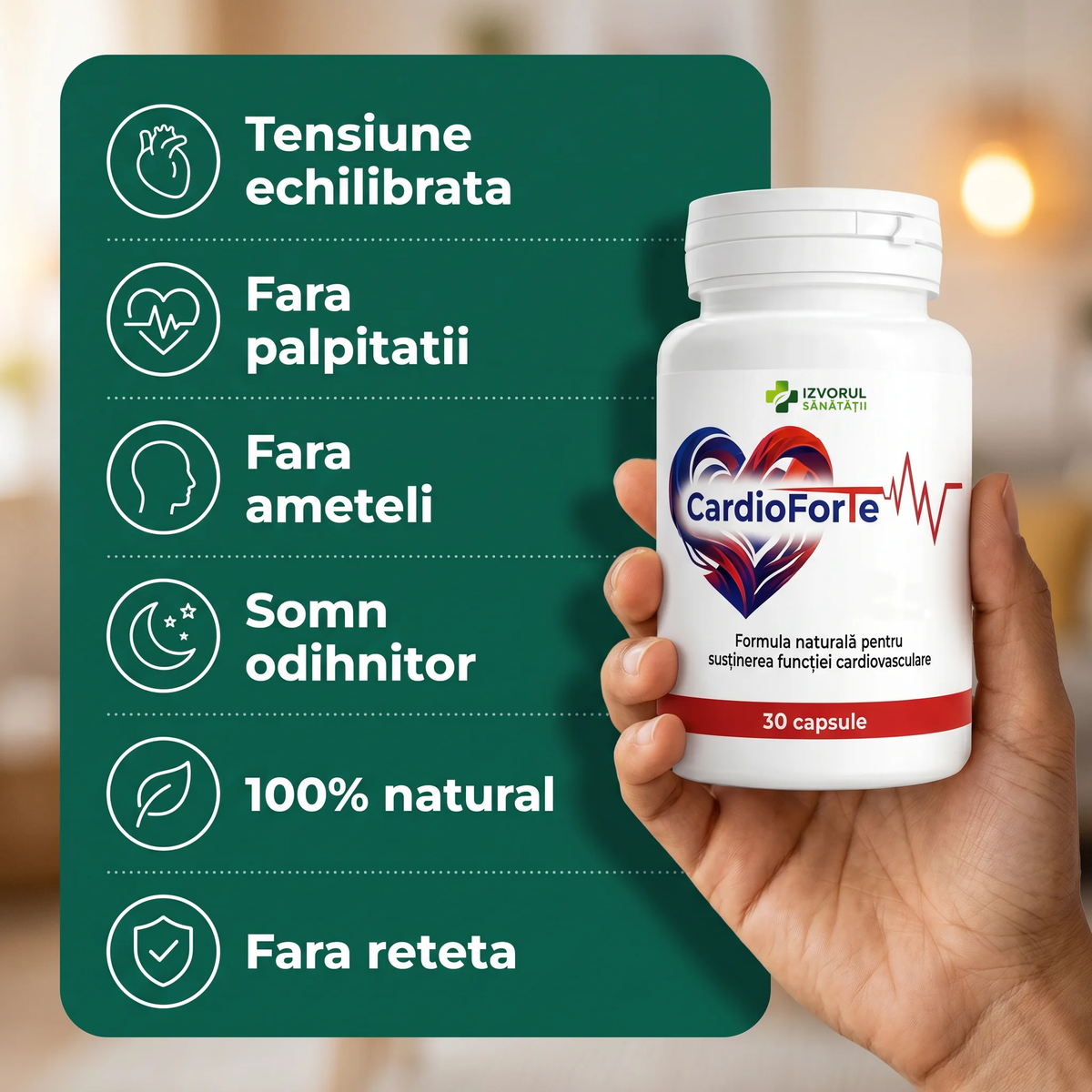 CardioForte - Susține funcția cardiovasculară