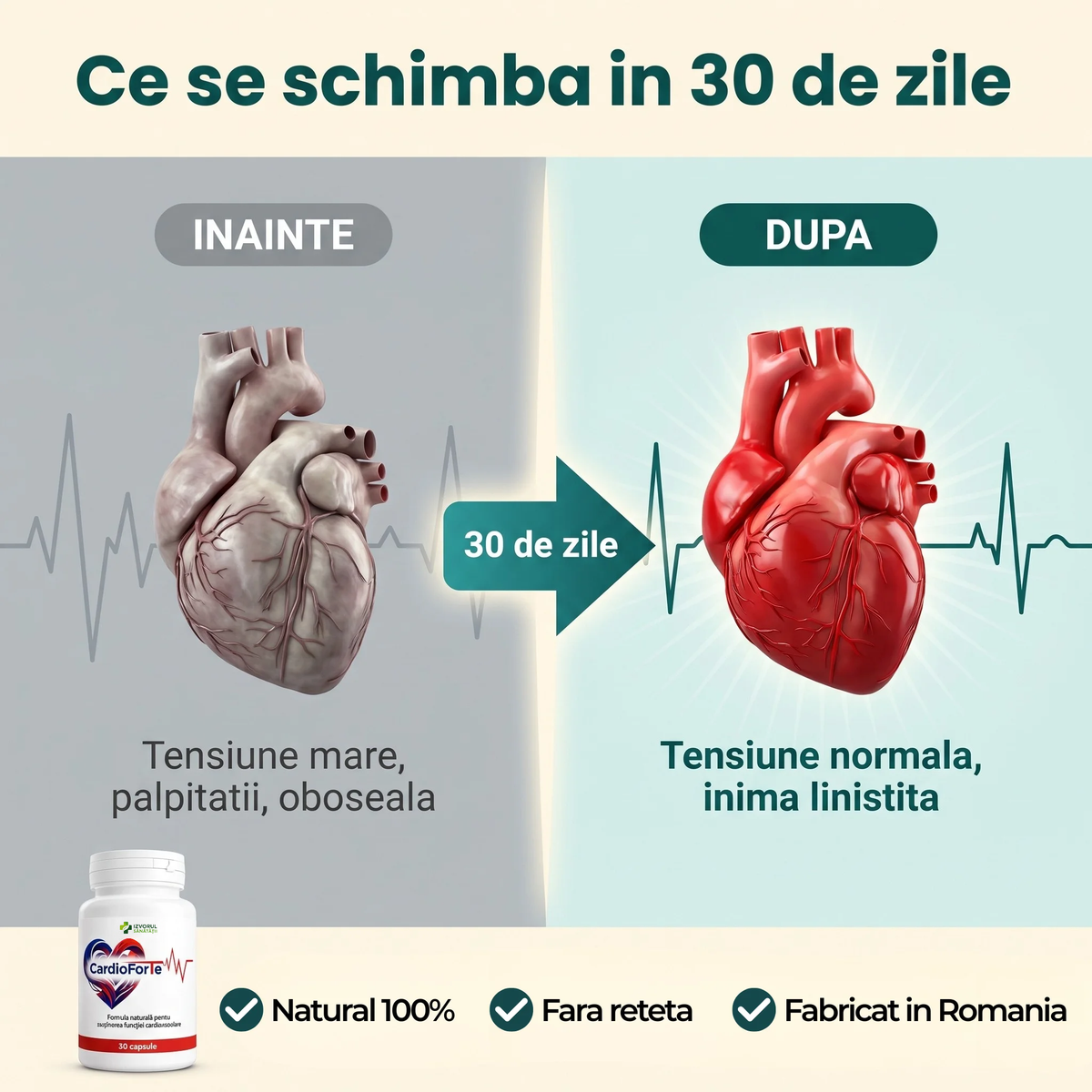CardioForte - Susține funcția cardiovasculară