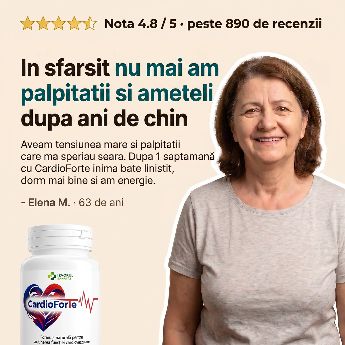 CardioForte - Susține funcția cardiovasculară