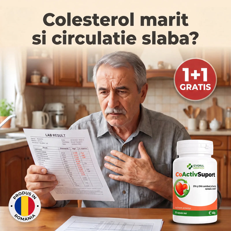 CoActiv Suport - Sprijin natural pentru colesterol și circulație