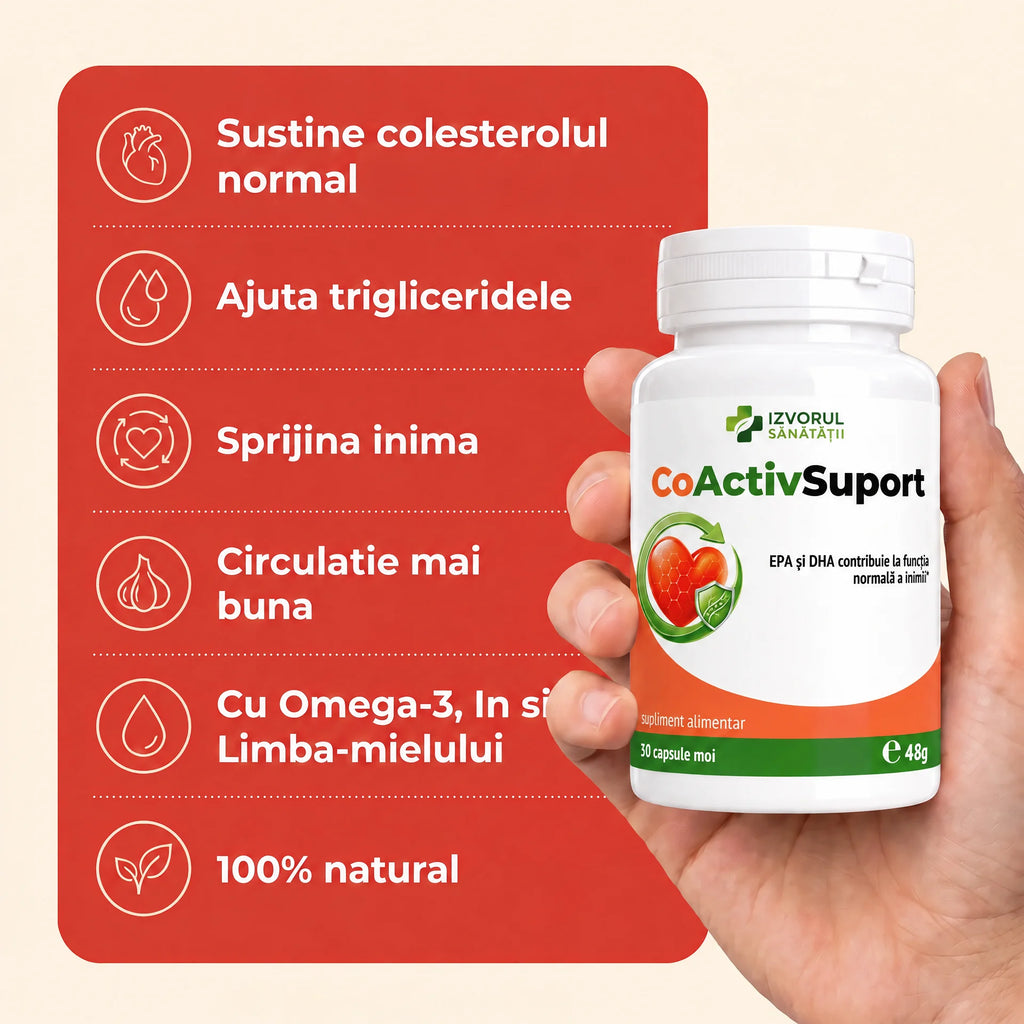 CoActiv Suport - Sprijin natural pentru colesterol și circulație