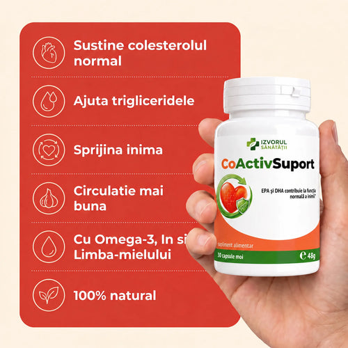 CoActiv Suport - Sprijin natural pentru colesterol și circulație