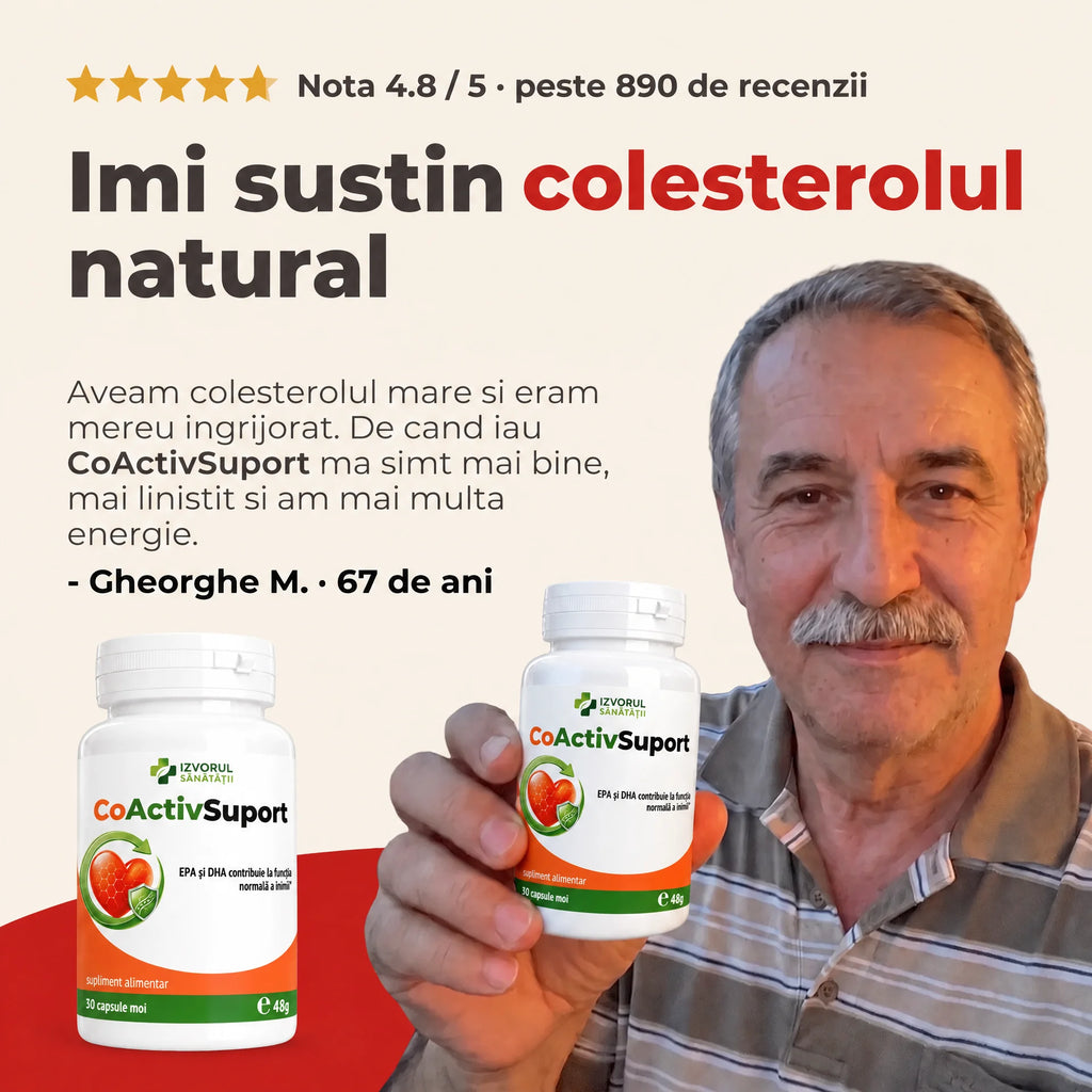 CoActiv Suport - Sprijin natural pentru colesterol și circulație