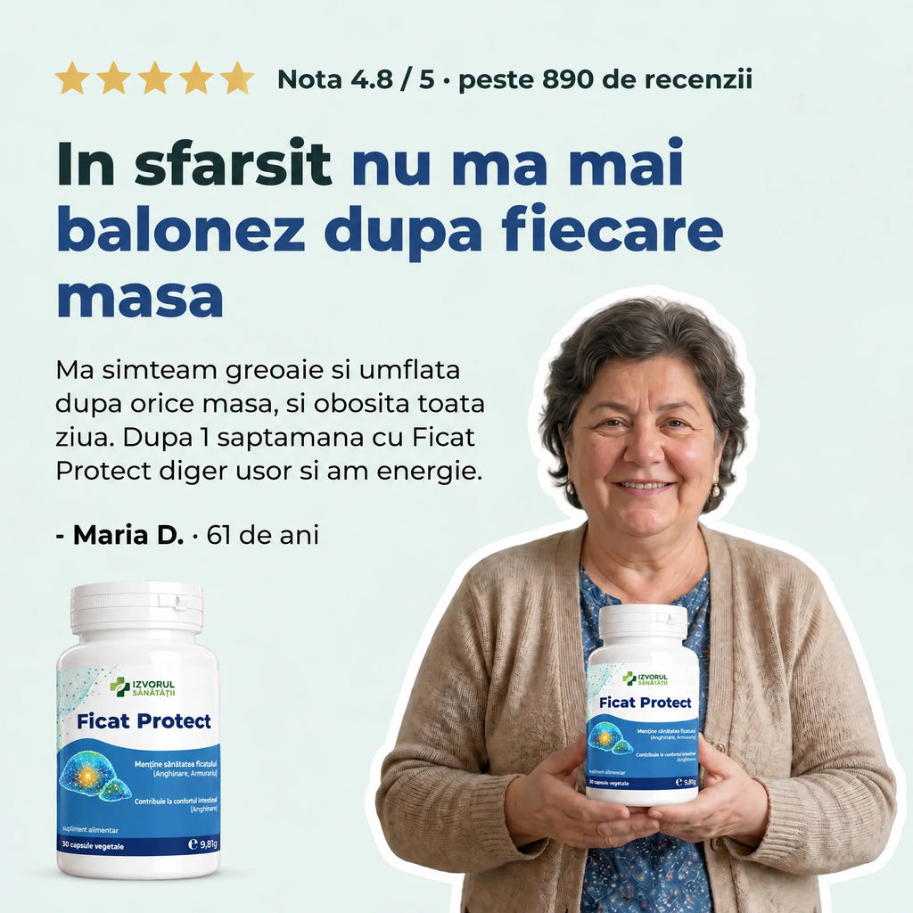 FicatProtect - Ficat sănătos și digestie ușoară