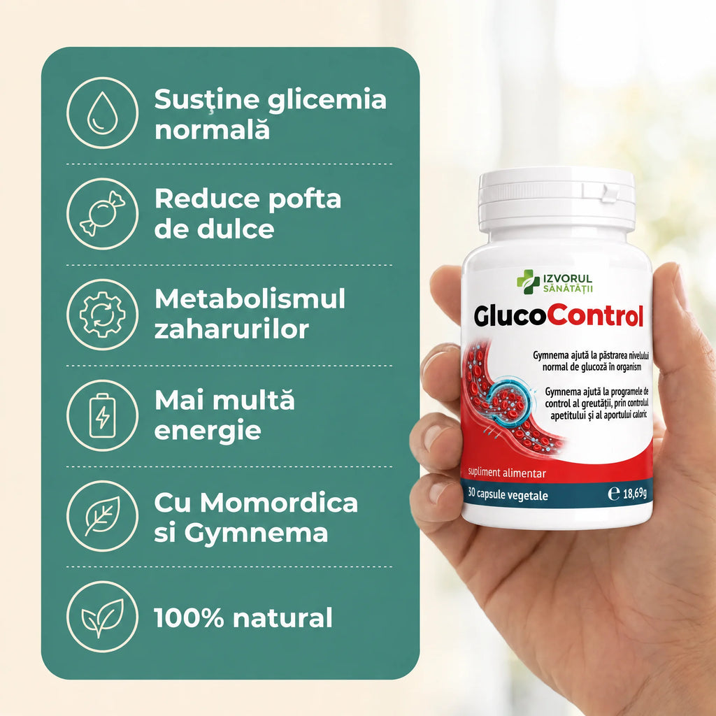 GlucoControl - Menține glicemia în limite normale