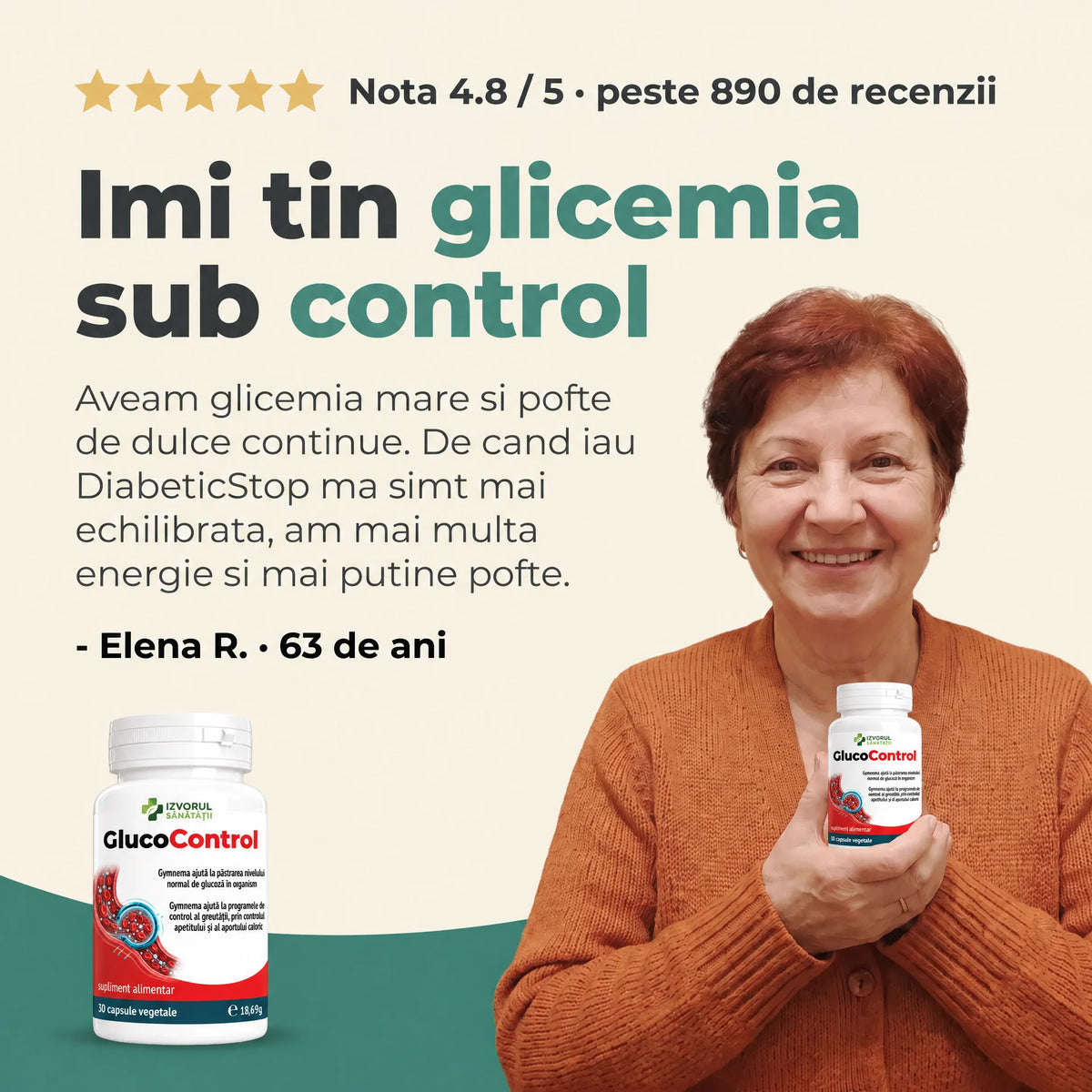 GlucoControl - Menține glicemia în limite normale