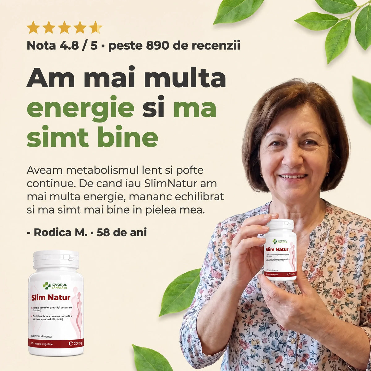SlimNatur - Sprijin pentru siluetă și vitalitate
